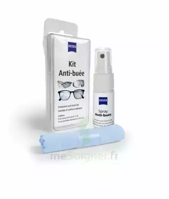 Zeiss Kit Spray Antibuée Fl/15ml + Tissu Microfibres à Trelissac