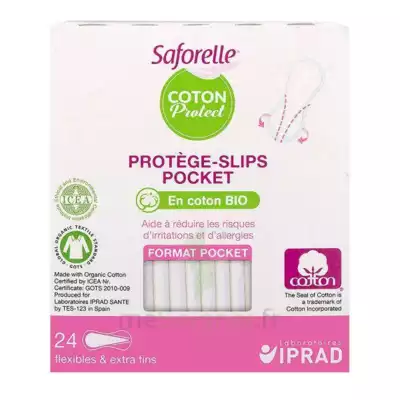 Saforelle Coton Protect Protège-slip Pocket B/24 à Trelissac