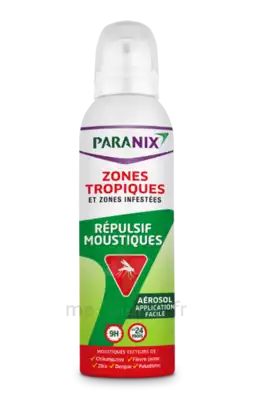 Paranix Moustiques Lotion Zones Tropicales Aérosol/125ml à Trelissac