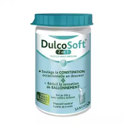 Dulcosoft 2 En 1 Constipation Et Ballonnement Poudre à Diluer Fl/200g à Trelissac